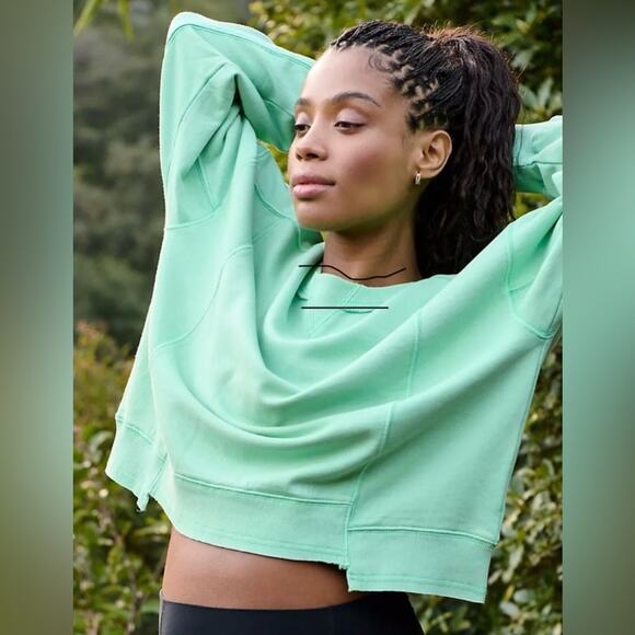 New FP MOVEMENT x Hatch Intercept SALTED LIME Pullover S SPRING! - Picture 1 of 8
